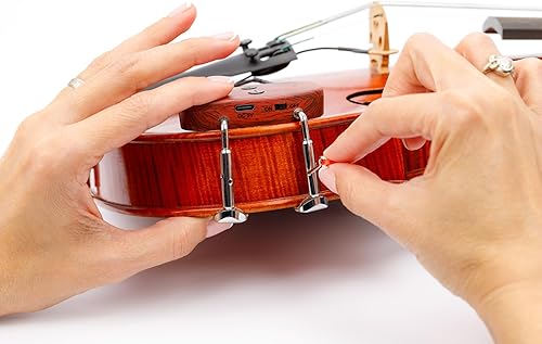 Miniatura 9 de KNA VV-Wi - Pastilla inalámbrica para violín y viola (actualizado) - Sistema piezoeléctrico UHF con control de volumen, rango de 164.0 ft, latencia