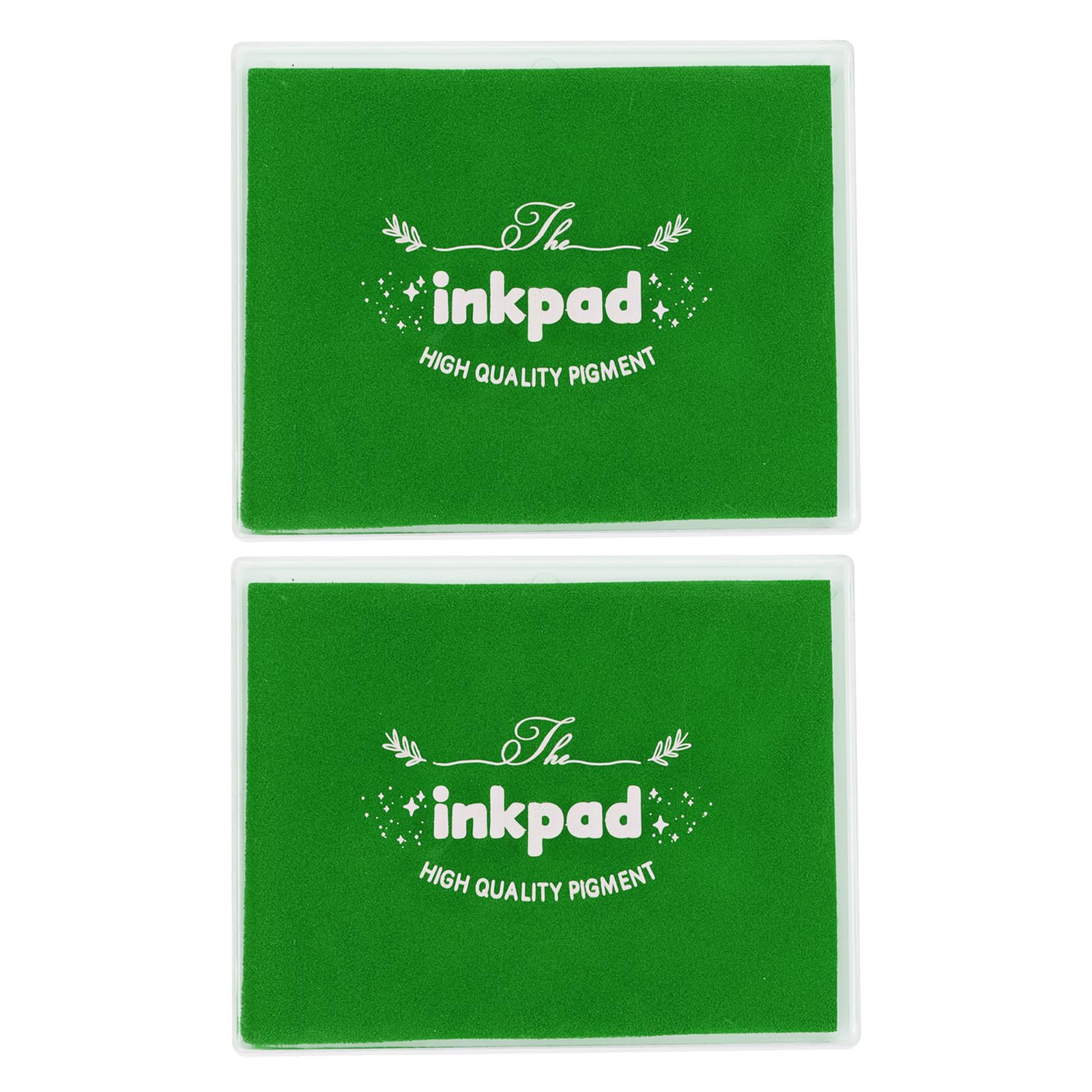 PATIKIL 5x4" Craft Ink Pad,2Pcs Washable Stamp Ink Pad DIY Ink Pad for Rubber Stamp Card Making Stamping Scrapbook Fingerprint Footprint Handprint