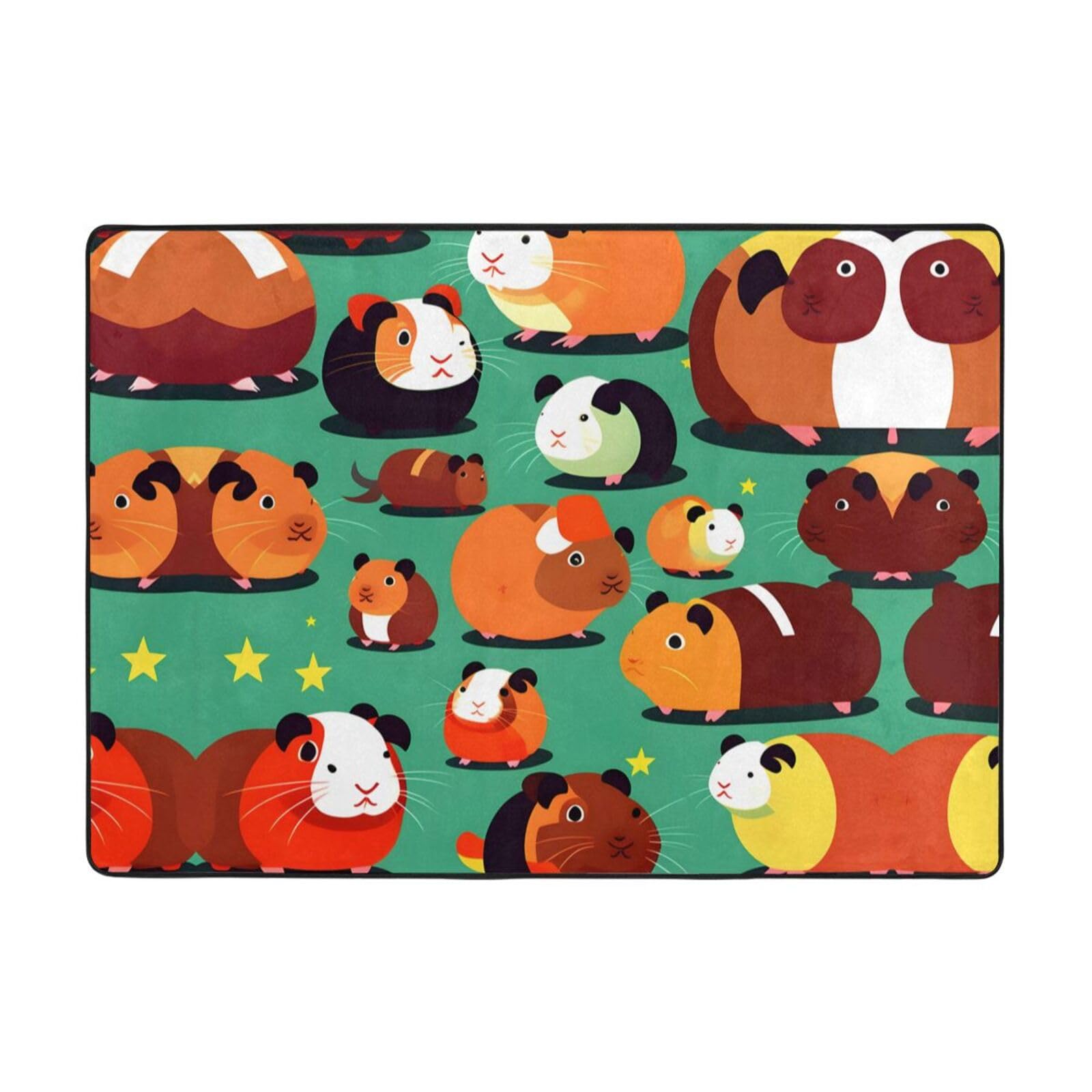 Tapis de luxe cochon d'Inde au tissage doux et haut de gamme