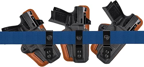Miniatura 5 de TP9 Elite SC Funda con almohadilla de espuma cómoda, IWB Kydex y funda híbrida de cuero para pistola Canik TP9 Elite SC de 0.354 in dentro de la