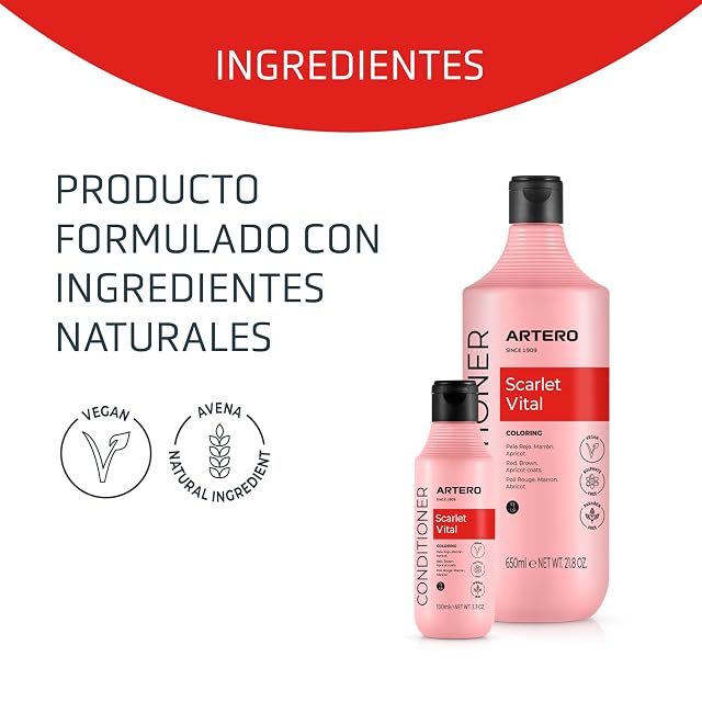 Foto 4 de 6 de Artero Scarlet Vital Mascarilla Intensificadora de Color para Perros de Tonos Rojos, Marrones