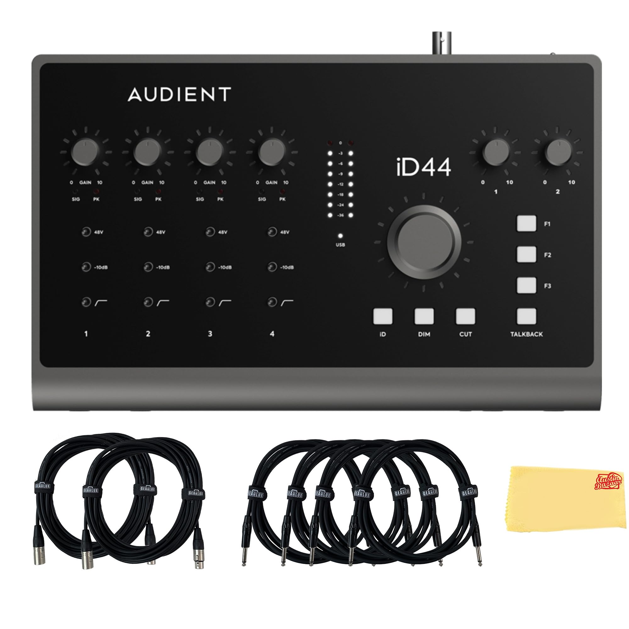 Amazon.com: Audient ID44MKII USB Audio Interface Bundle with 2