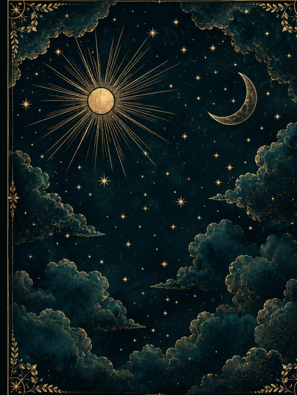 Celestial Plain Grid Notebook