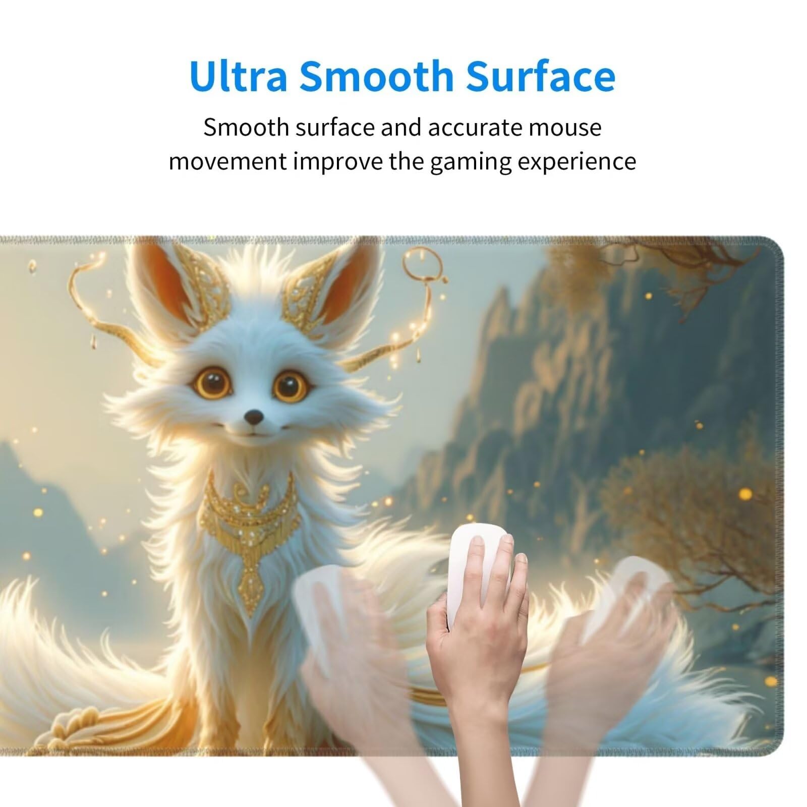 Tappetino Mouse, Tappetino Mouse Gaming Grande XXL 1500x800x3mm Tappetino Scrivania Mouse Pad, Base in Gomma Antiscivolo, Bordi Cuciti, Mousepad per Ufficio e Gaming (una persona astuta e cattiva R386