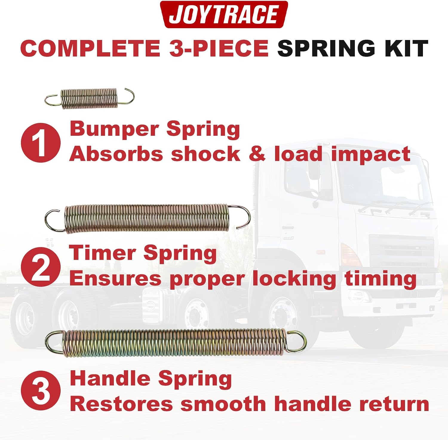 Fifth Wheel Spring Kit Compatible with Fontaine NT 6000 7000 7000CC, Heavy-Duty Rebuild Springs Set, High-Strength Steel Replacement for 1-KP181 1-KP183 1-KP190
