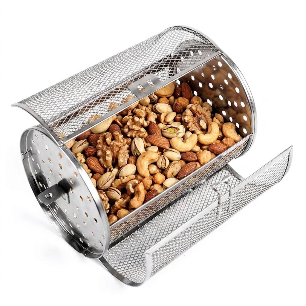HKZTUY Rotisserie Mesh Drum