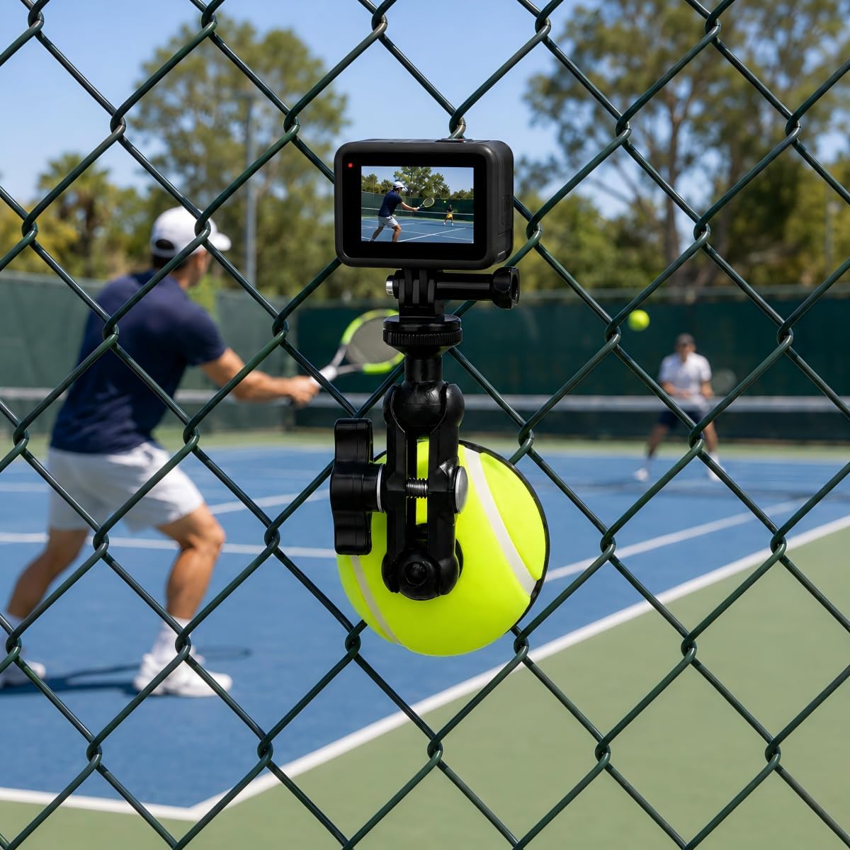 Game Changer Fence Mount for Baseball Softball, Stand for Phone & GoPro | Designed for clear baseball and softball recording, ideal for game analysis, highlights, live streaming on social media