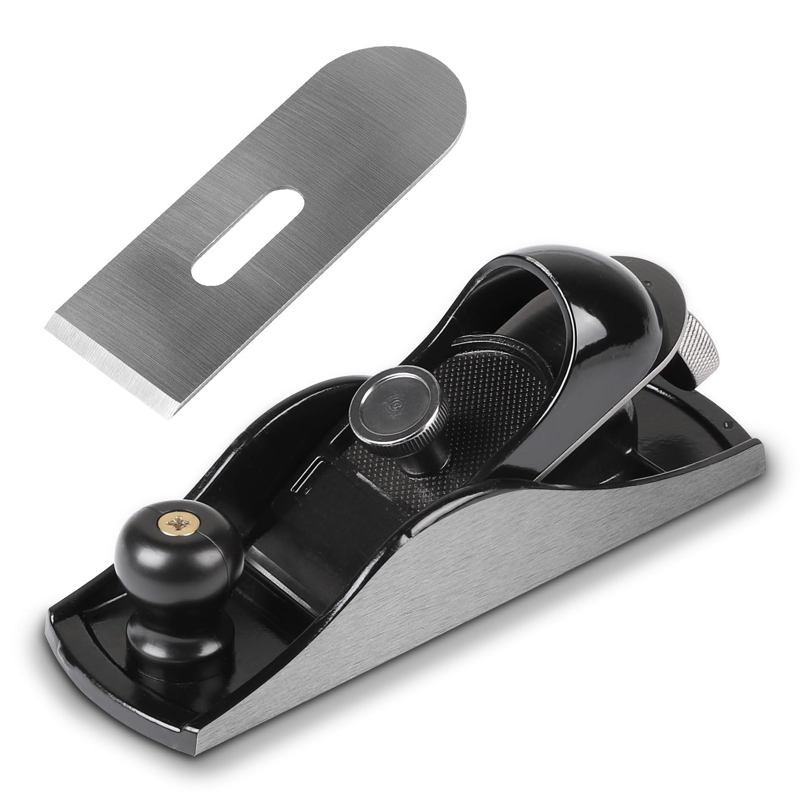 LALAGO Pialla a mano, lunghezza corpo 175 mm + larghezza lama 41 mm, pialla manuale universale regolabile, mini pialla per legno, mini pialla manuale per rifinire, lucidare e piallare