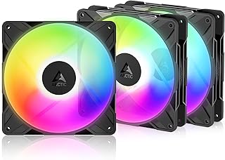 ARCTIC P14 Pro Reverse A-RGB – 3 Pack – 140 mm Premium Fan with Reverse Airflow, PWM Fan with Y Cable Splitter, 400-2650 r…
