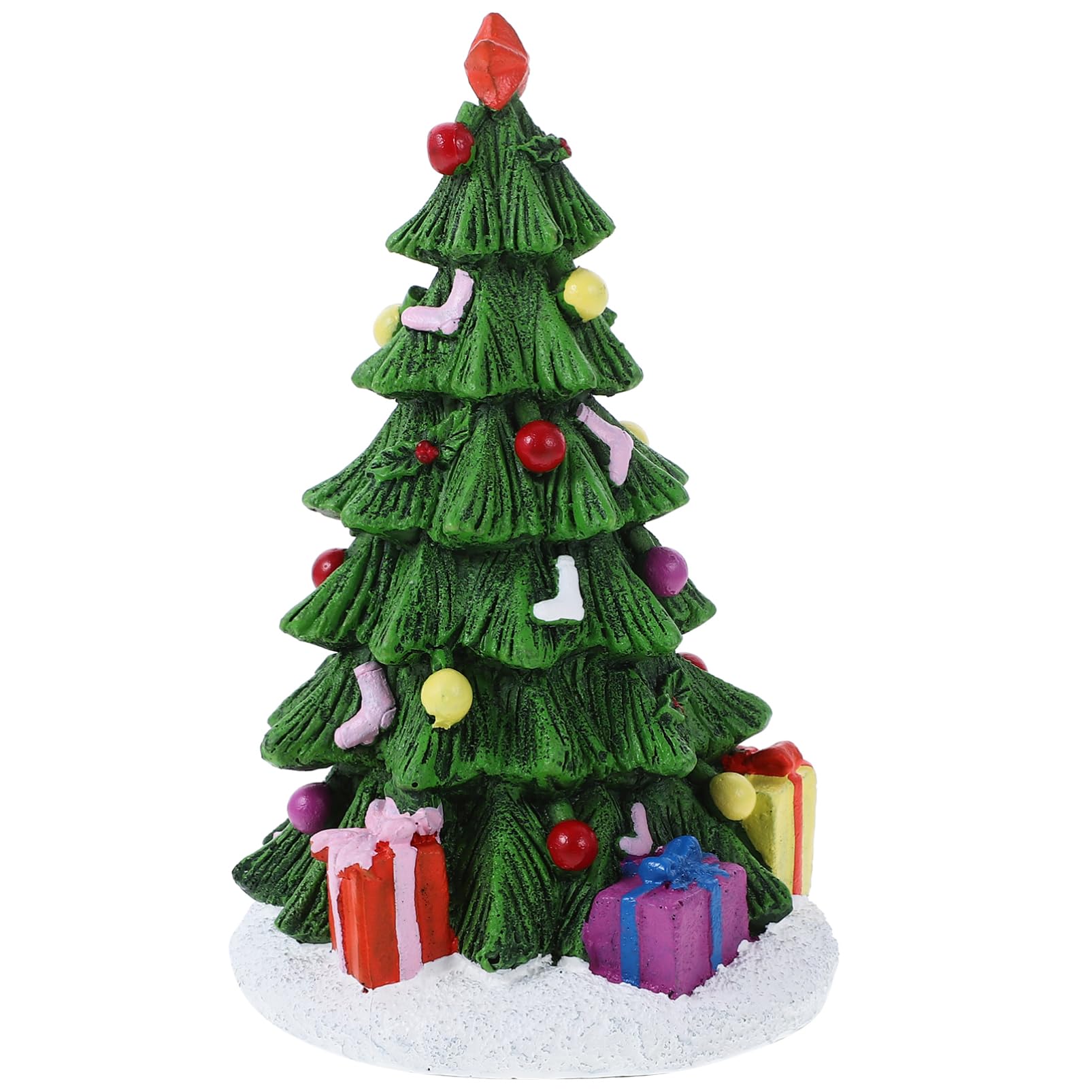 Milisten décoration de noël Aquarium Accessoires d'aquarium de Poissons Verser Sapin Artificiel décoration Aquarium Filtre air décoration Halloween Plante d'aquarium décorative Faux Arbre