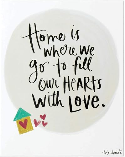 Dicksons Home is Where We Go Classic White 10 x 8 MDF Wood Decorative Framed Sig