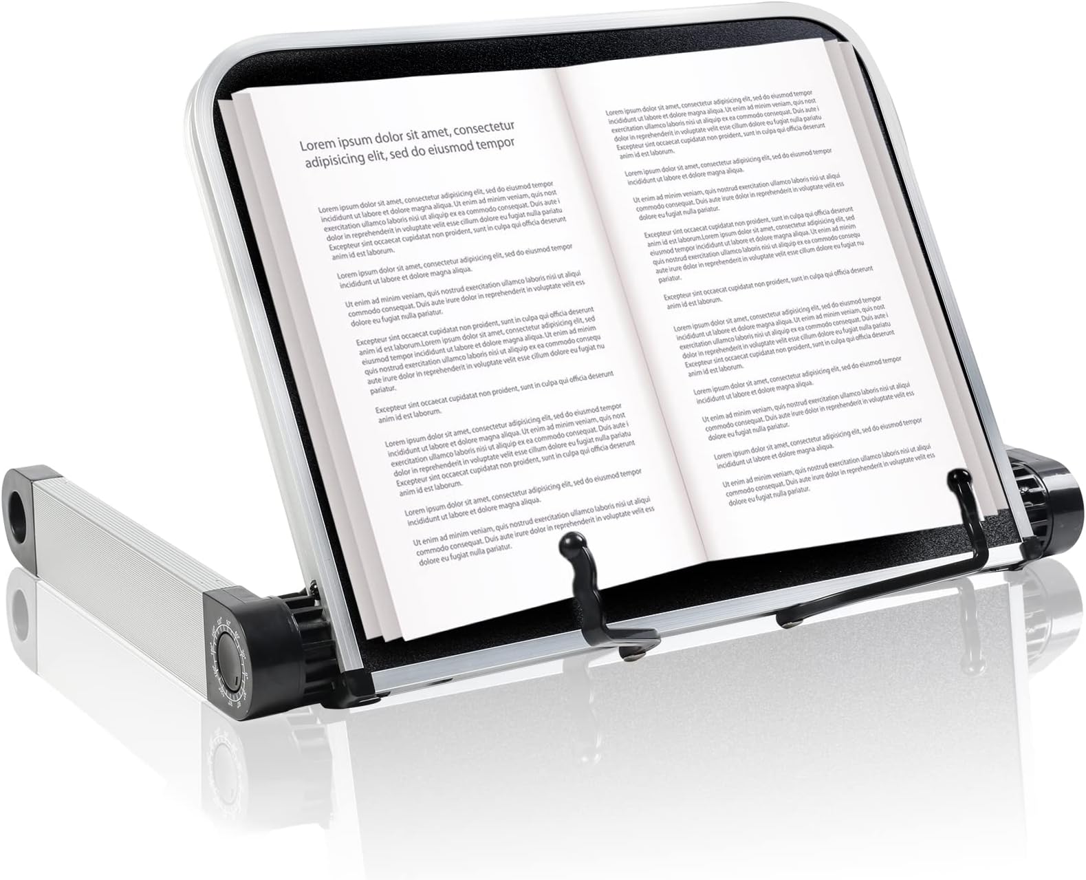 Buchständer Holz Höhenverstellbar - Leseständer Mit 360° Drehfunktion Für Kochbücher & Tablets