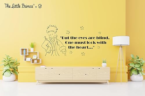 Miniatura 4 de EGD Decoración de pared de The Little Prince Quote Look with The Heart EGD X The Little Prince Series Calcomanías de pared Calcomanía de pared