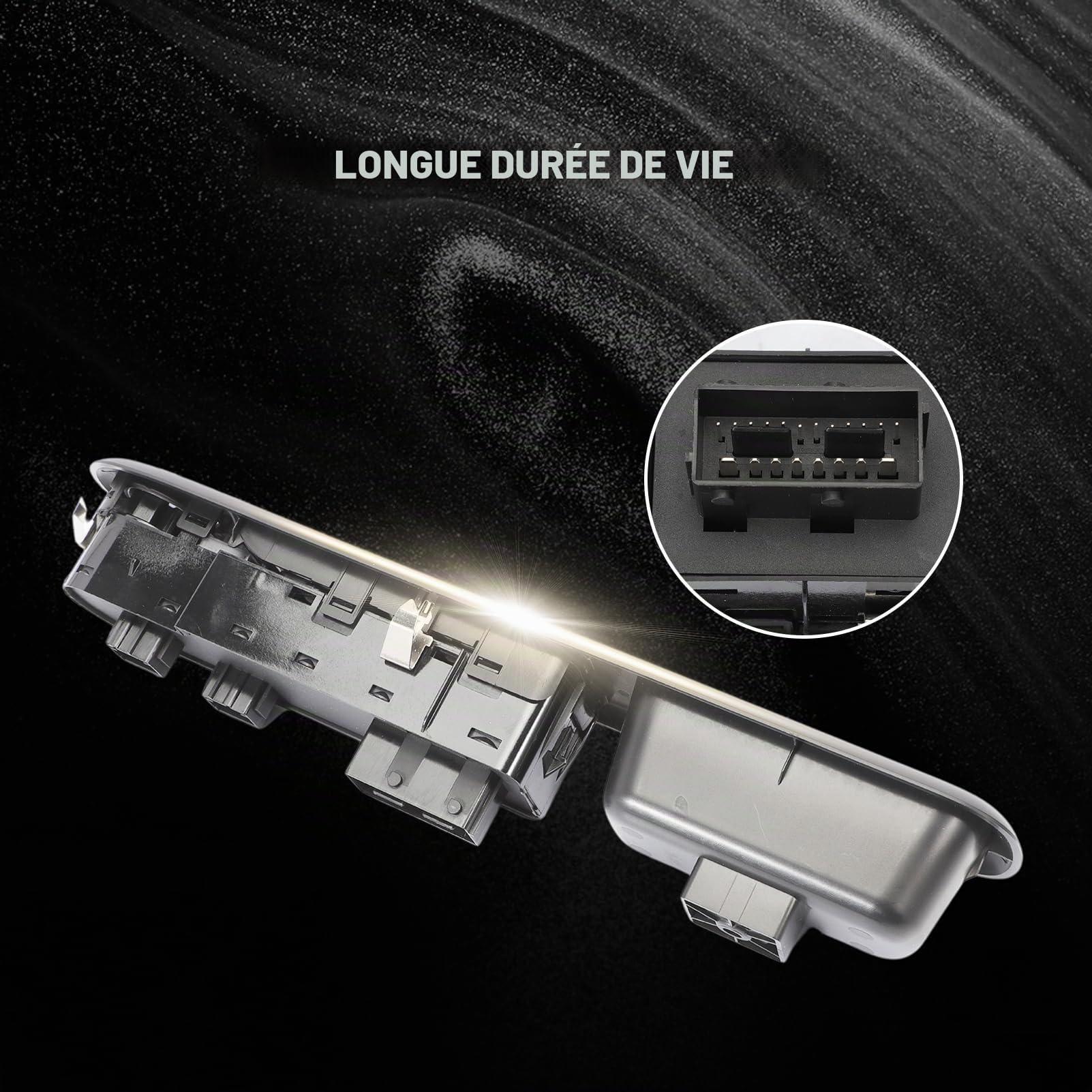 Lève-Vitre Interrupteur Voiture Électrique (avant gauche) 96650621ZD bouton Interrupteur commutateur Commande Leve Vitre pour Peug-eot 3008 5008 2009-2015 6490X6 Avec Fonction Pliage