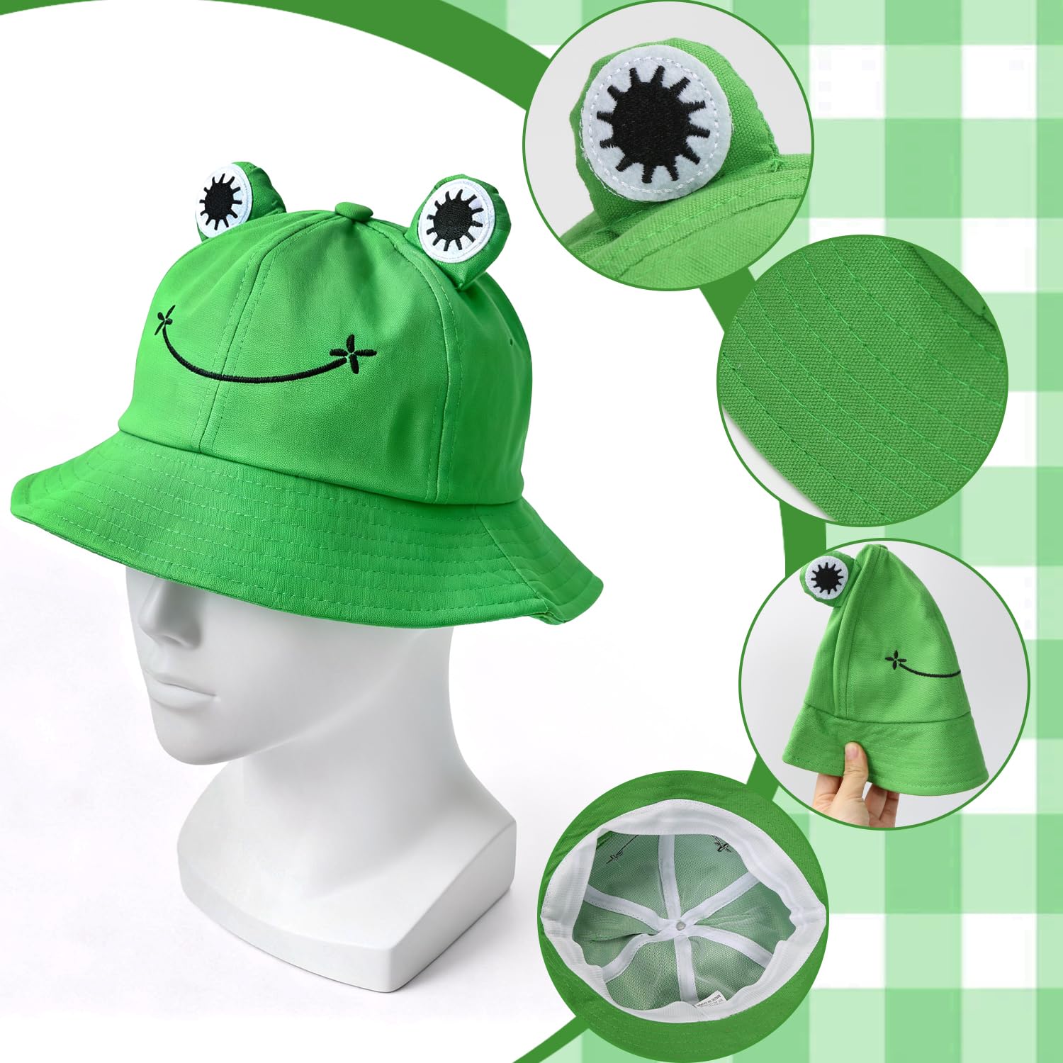 Gorra Pescador, Algodón, Protección Solar, Adecuado para Picnics, Carnavales, Hombres y Mujeres Adultos