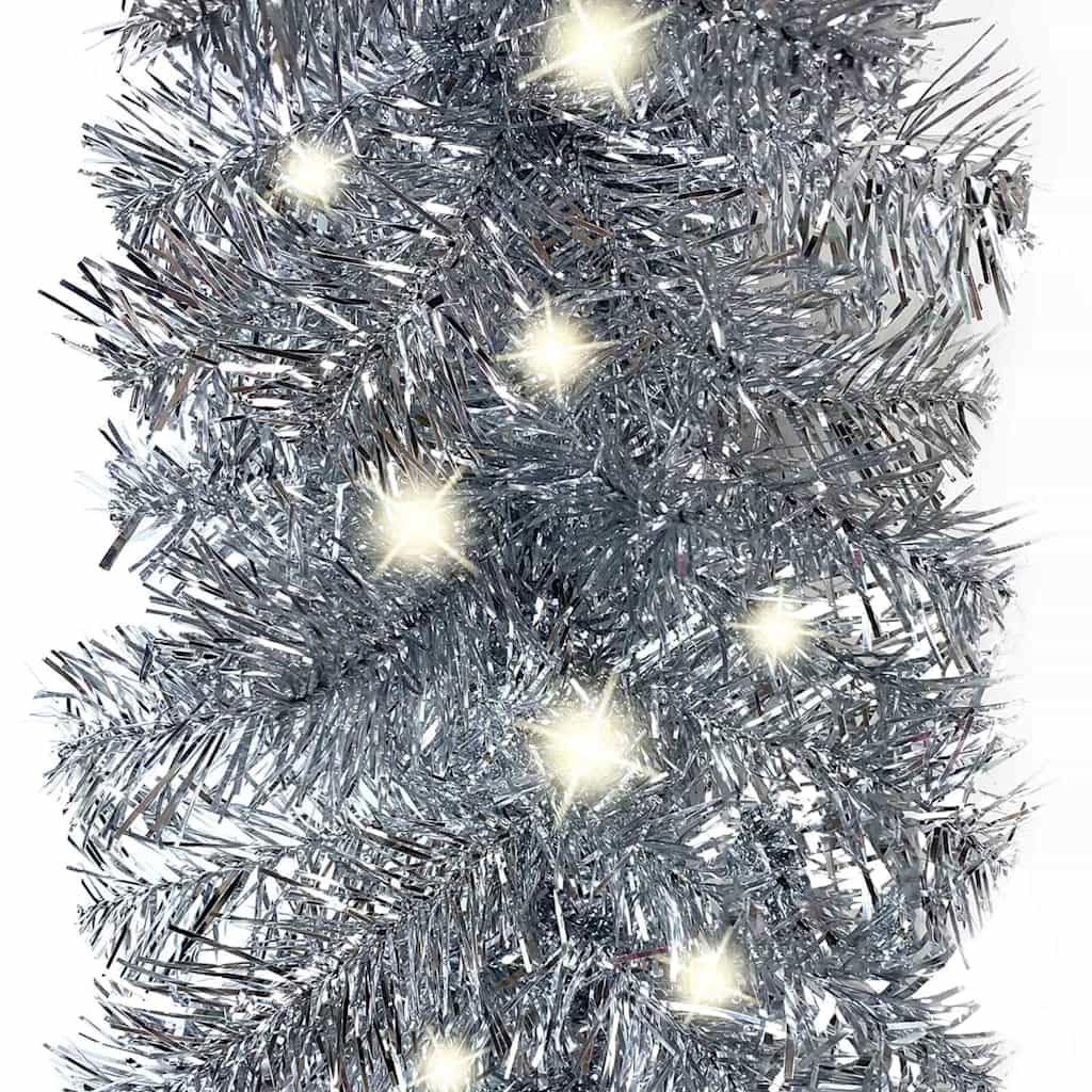 Generisch Weihnachtsgirlande mit LED 20 m Silbern 7kg