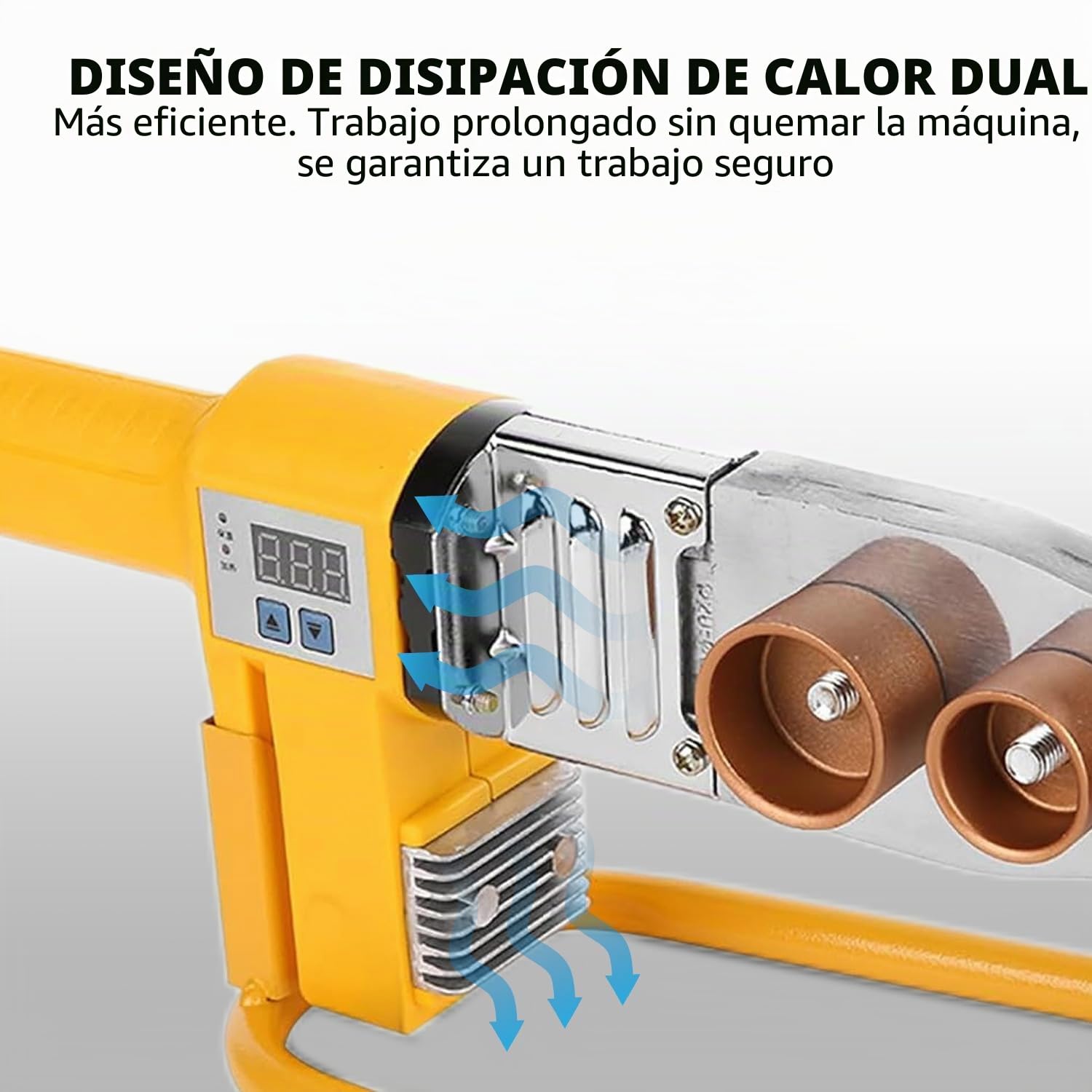 Máquina de Soldadura Profesional con Pantalla Digital, Máquina de Soldadura de Tubos de 20-63 mm, Tubos de Plástico, Soldadora para Soldadura a Tope de PPR, PE, PVC, PP, PB, PPN