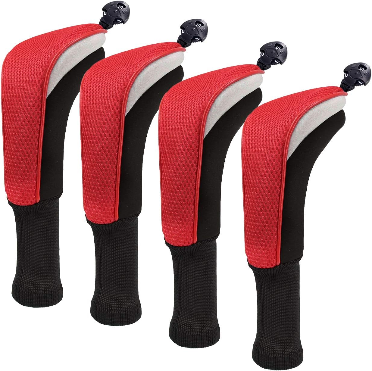 Golf Club Sock Long Neck Mesh Hybrid Putter Headcover Head Covers Interchangeable w/No. Tag