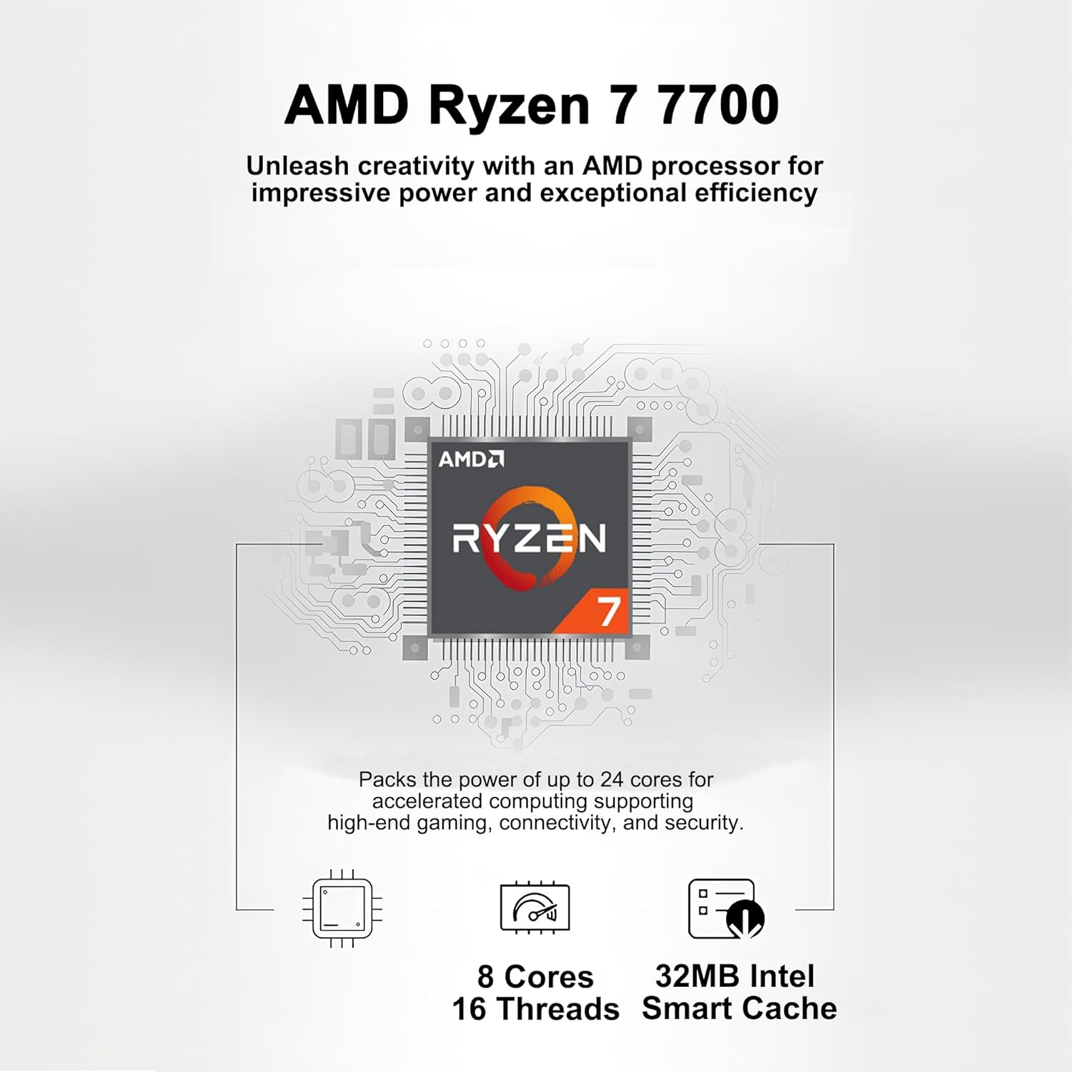 msi Aegis Z2 Gaming Desktop AMD 8-core Ryzen 7 7700 32GB DDR5 2TB SSD GeForce RTX 5070 DLSS4 (Up to 988 AI Tops) 750W 80+ Gold PSU ARGB Fan CPU Air Cooling Wi-Fi6E Win11 ICP Hub