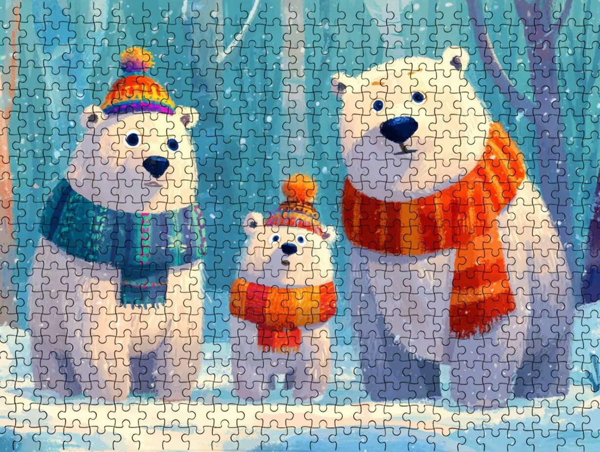 Puzzle 2000 para Adultos, Bufanda De Oso, Rompecabezas Clásicos LDYQS7-634