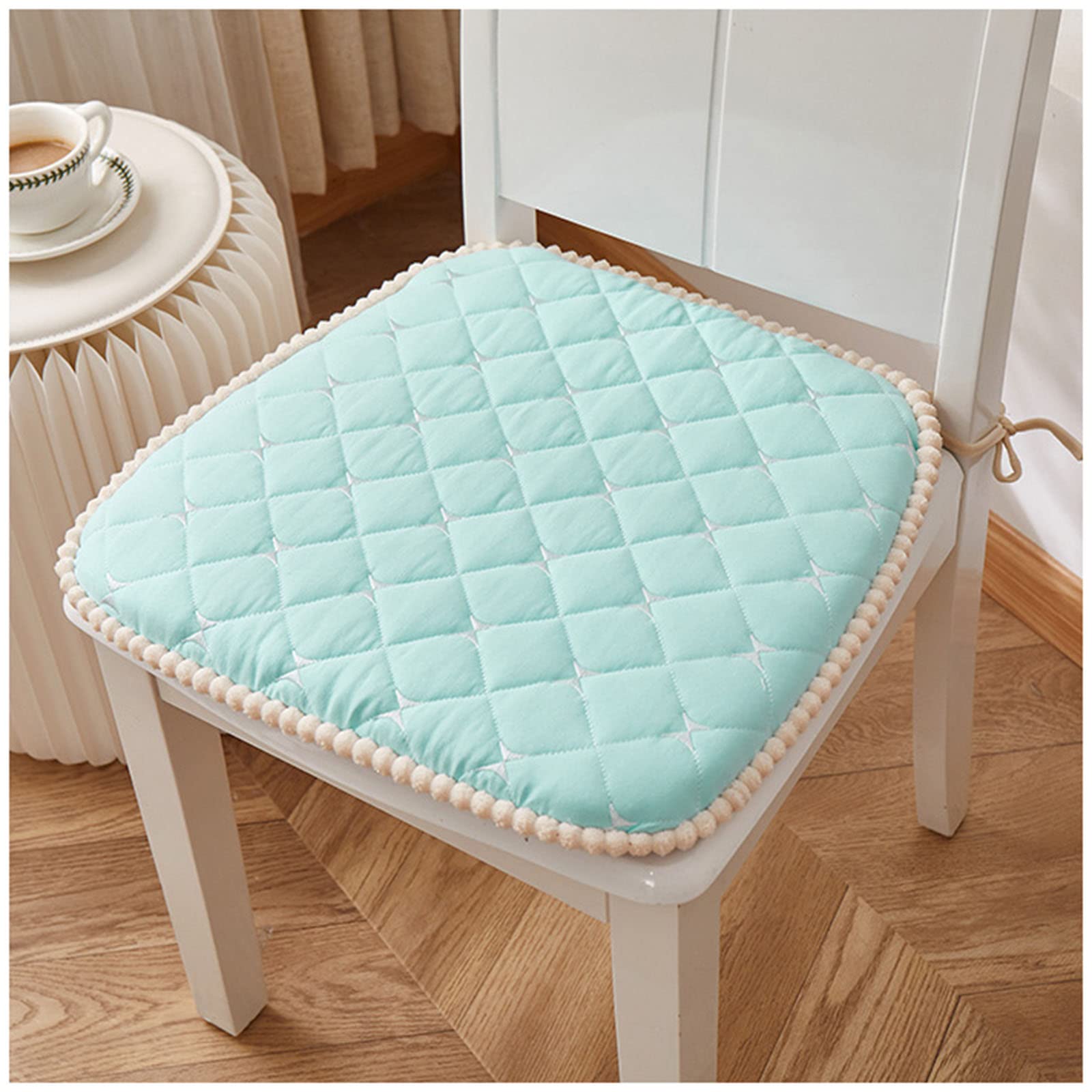 Cojines de asiento de espuma de memoria de 45x43cm desenfundables para sillas de comedor ZTGL