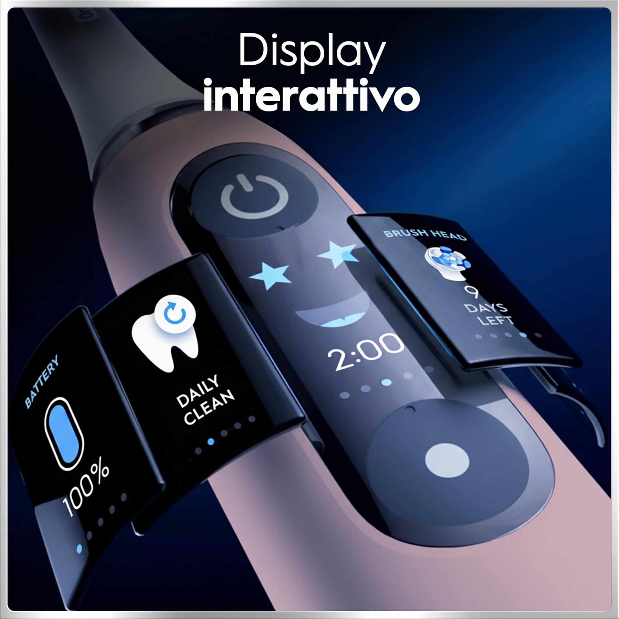 Oral-B Spazzolino Elettrico Ricaricabile iO 6N Rosa, 2 Testine Di Ricambio, 1 Custodia Da Viaggio. 1 Spazzolino