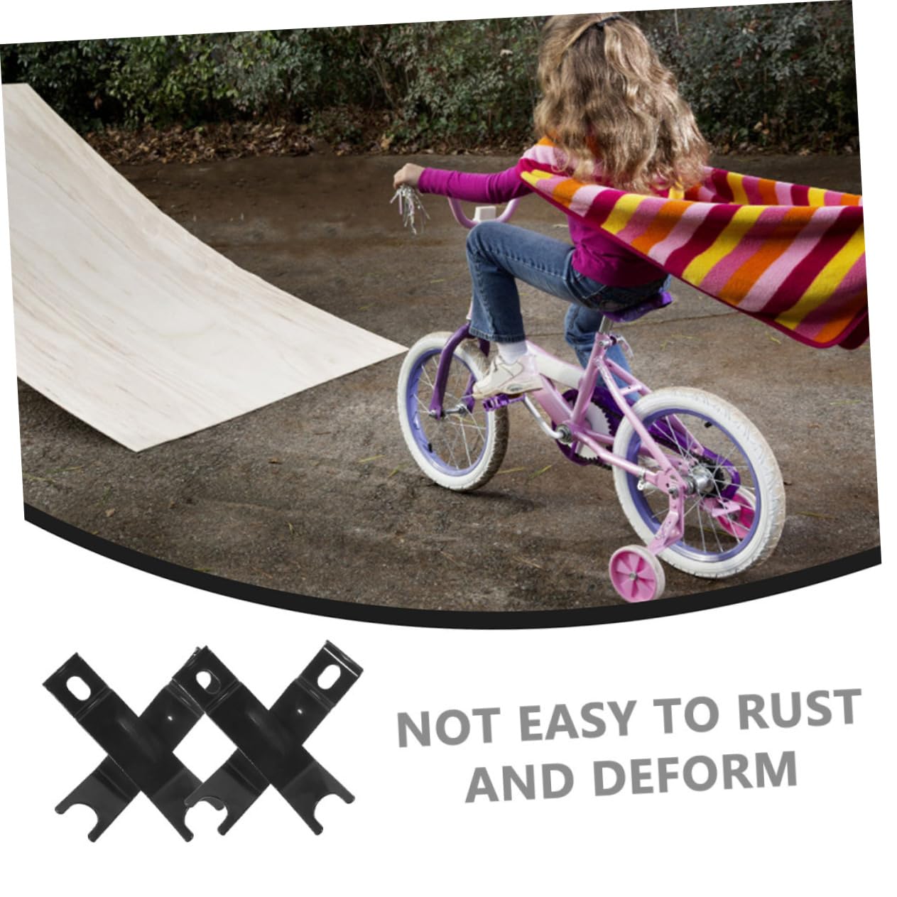 POPETPOP 2 Pairs Axle Extenders for Bike Training Wheel Stabilizer Durable Extension Support for Bicycles Easy to Install Resistant