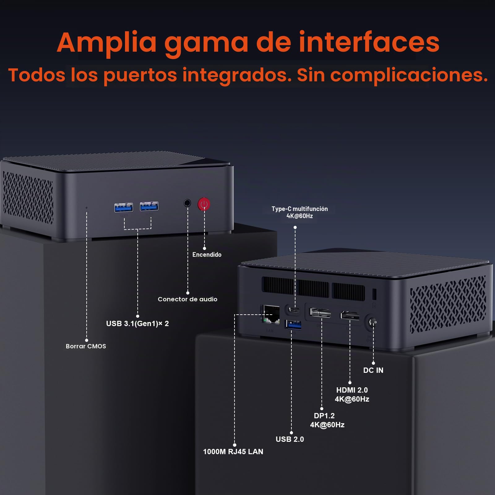 AWOW Mini PC 16 GB DDR4, 512 GB PCIe 3.0 SSD