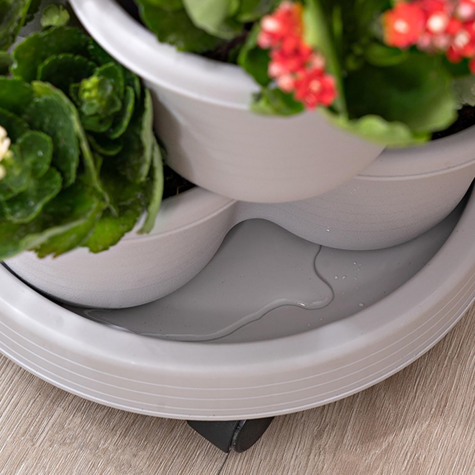 Esta Torre de Cultivo Vertical | Soporte Vertical apilable para Plantas con Ruedas extraíbles - Ideal para suculentas, Flores y Accesorios de jardinería de Interior