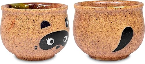 Vista 11 de JapanBargain 4678, Juego de sake de porcelana auténtica japonesa Saki Set decantador de sake y tazas de saki, fabricado en Japón (Brown Beauty)