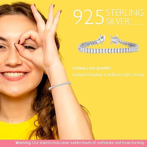 ANAYRA Silver Bracelet For Women, Hallmarked 925 Silver Bracelet For Women, Aesthetic Bracelet, Sterling Silver Bracelets, Bracelets For Women, Minimalist Jewellery