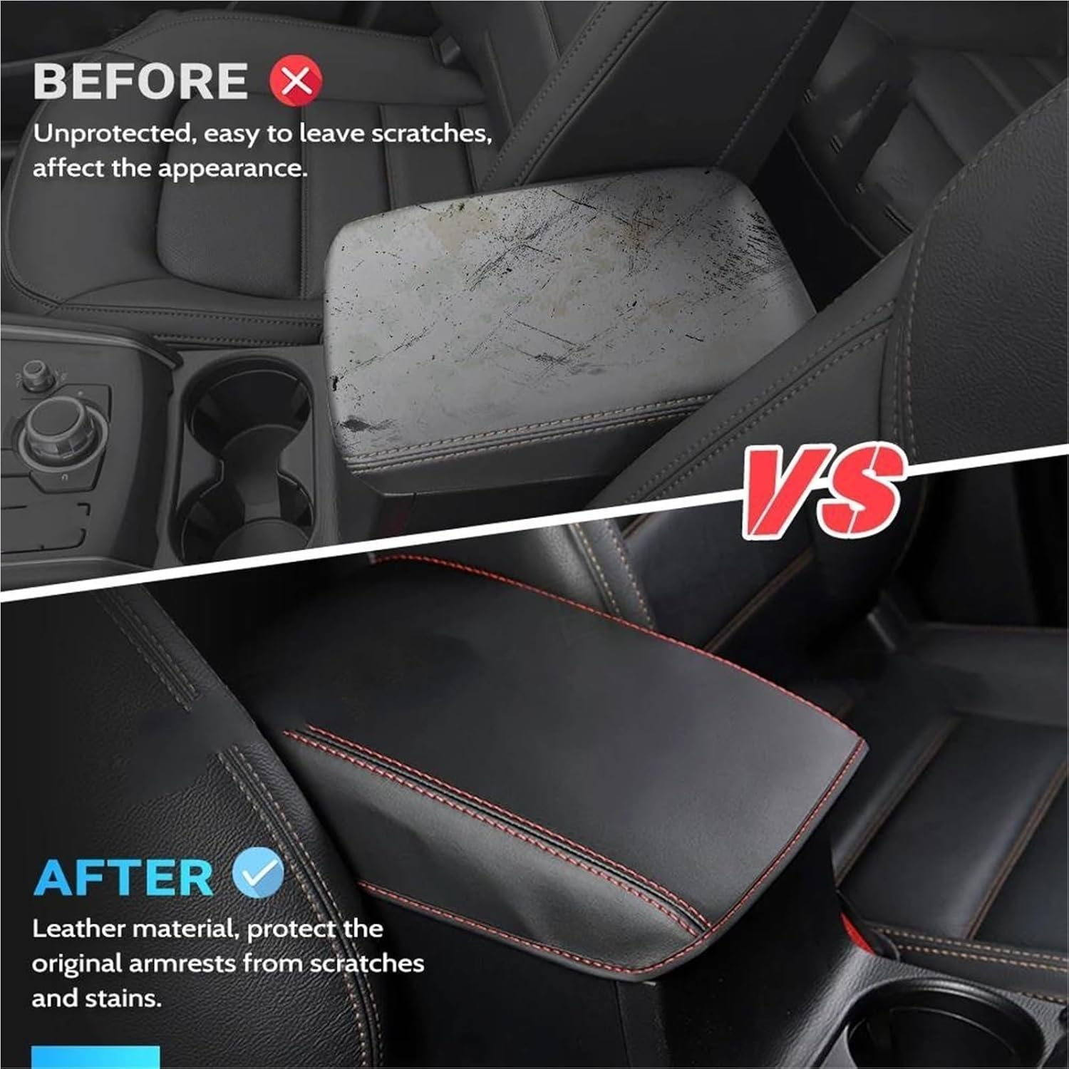Car Armrest Box Cover Cushion Center Console Armrest Protector Pad for 5 Series G30 G32 6GT 2018-2023 Protector