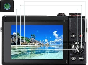 G7 X Mark III Screen Protector for Canon PowerShot G7X Mark III mark3 Digital Camera for accessories, [3 Pack] LCD Tempered Glass Film 0.3mm High Definition 9H Hardness