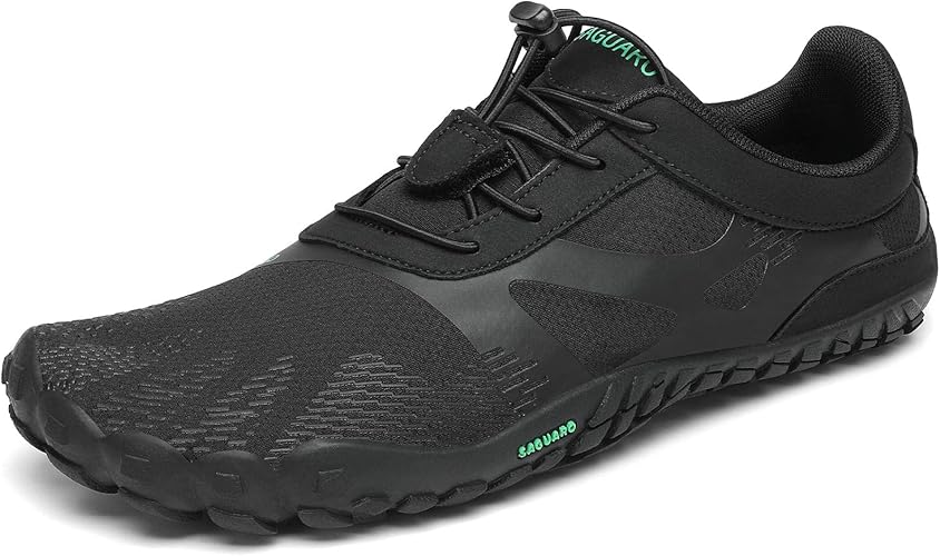 SAGUARO Uniseks blotevoetenschoenen, ademend, lichte fitnessschoenen, brede teenbox, diepblauw, 43 EU