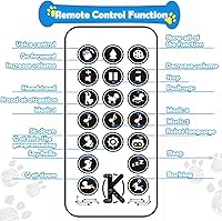 Vista 8 de yiman Perro Robot de Juguete con Control Remoto – Perro Robot Inteligente Programable para Niños de 3+, Juguete de Mascota Electrónico con Baile