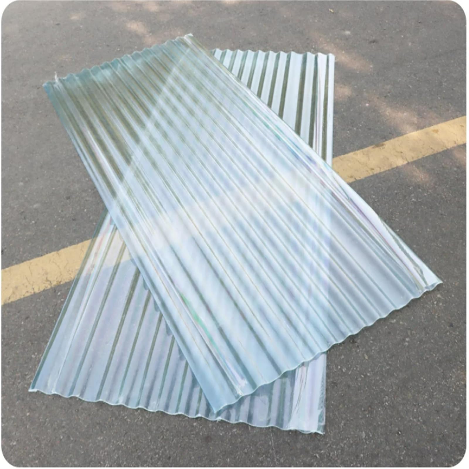 Feuilles de toiture ondulées 1.5mm FRP | Plaque d'éclairage transparent 10pcs