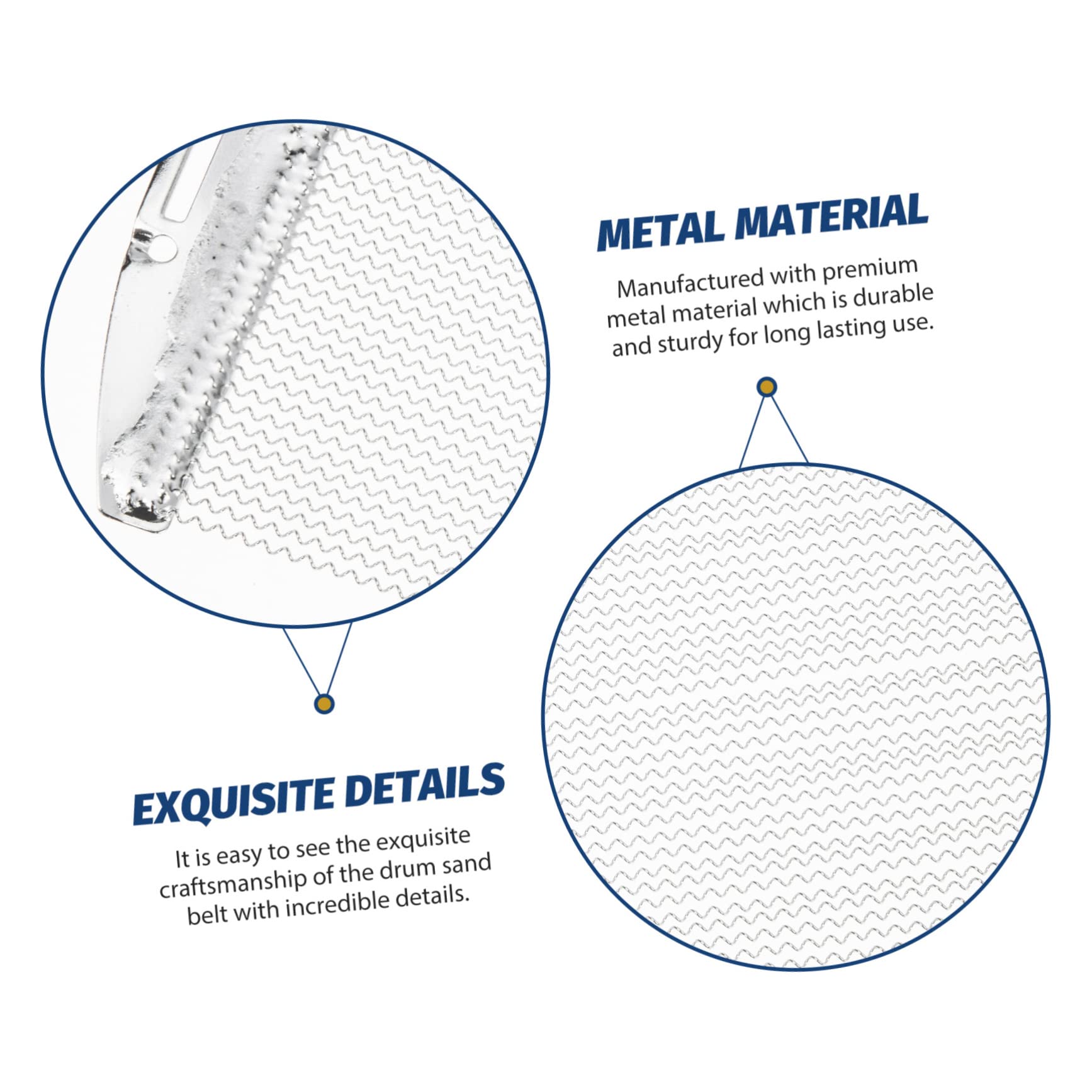 ULDIGI 2pcs String Snare Drum Wire Sturdy Snare Belt Metal Sanding Bands Drum Harness Sound String