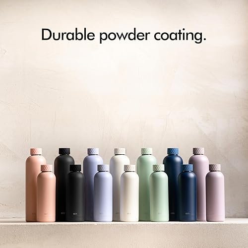 Miniatura 6 de KIVY Botella de agua aislada de acero inoxidable de 32 onzas a prueba de fugas - Botella de agua aislada de acero inoxidable - Botella térmica para