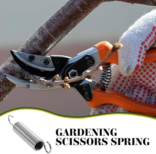 Miniatura 4 de 10 resortes de repuesto de acero inoxidable para tijeras de podar, fácil de instalar, resortes de corte para herramientas de jardinería, piezas de