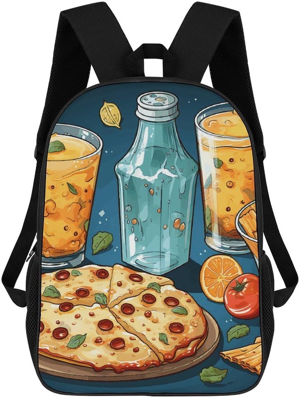Movie Night Party Food Decorative Laptop Backpack 17-inch Travel Lightweight Schoolbag Durable Bookbags for Men Women