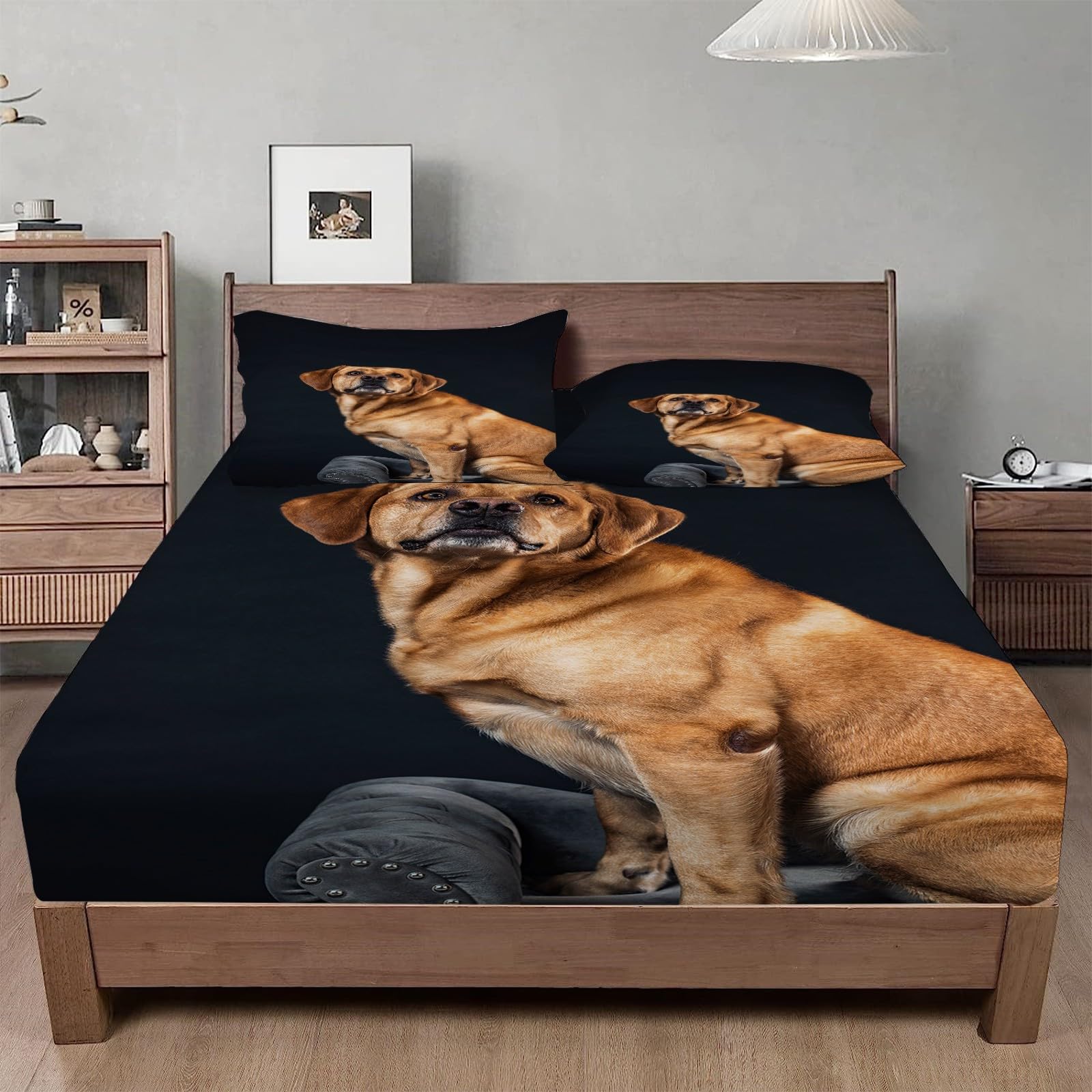 Amazon.co.jp: かかとの犬クイーンサイズ ベッドシーツペットベッド 