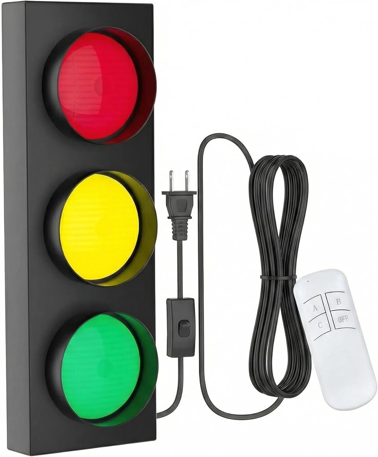Traffic Light Lamp Decor on Wall