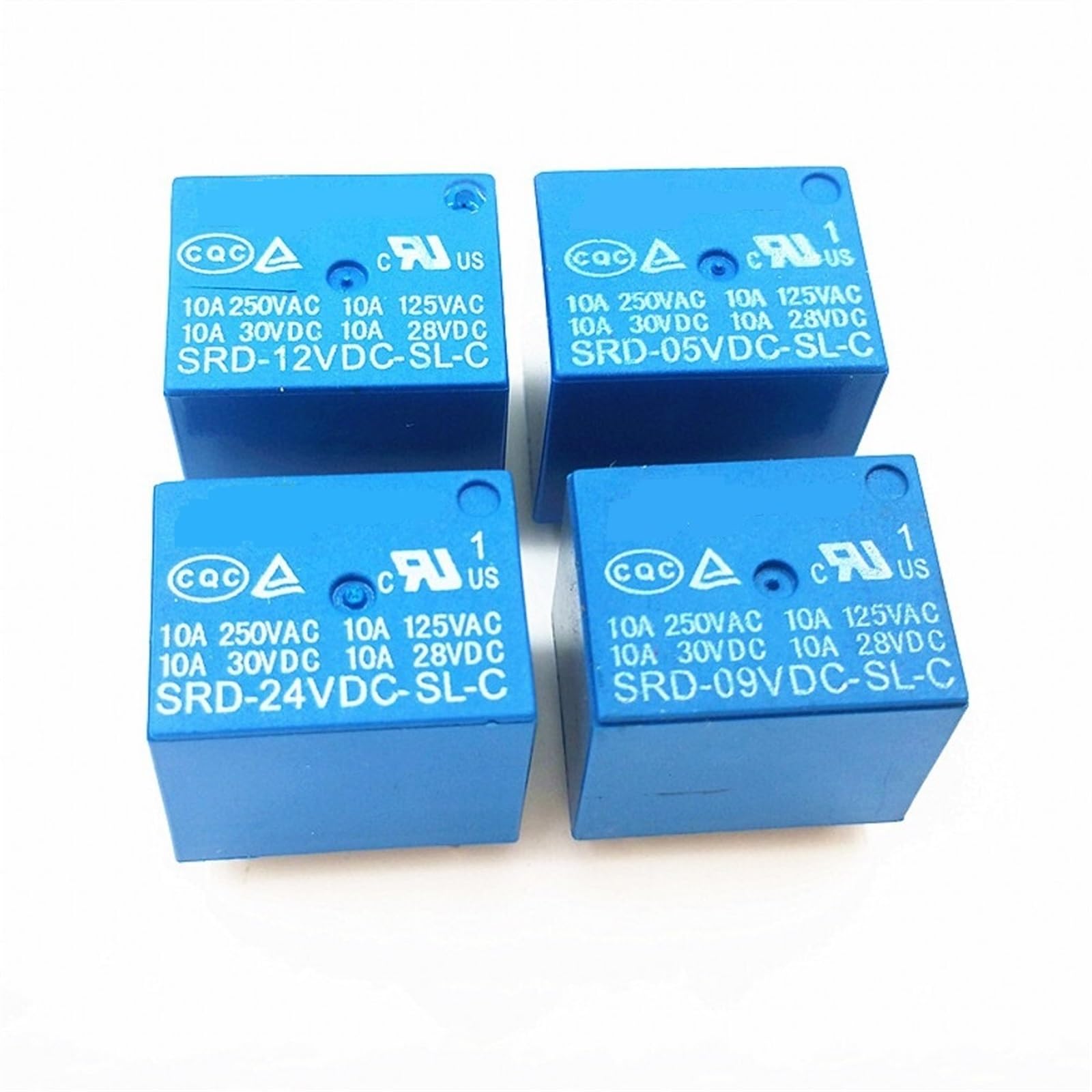 Piezas electrónicas SRD-03VDC-SL-C SRD-05VDC-SL-C SRD-09VDC-SL-C SRD-12VDC-SL-C 3V 5V 9V 12V 10A 250VAC 5PIN Relé de potencia PCB tipo T73 Relé 25 uds (Size : 12V)