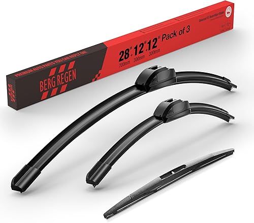 Miniatura 48 de BERG REGEN Juego de limpiaparabrisas de 26+16 pulgadas con limpiaparabrisas trasero de 12 pulgadas de repuesto para Subaru Crosstrek 2013-2017