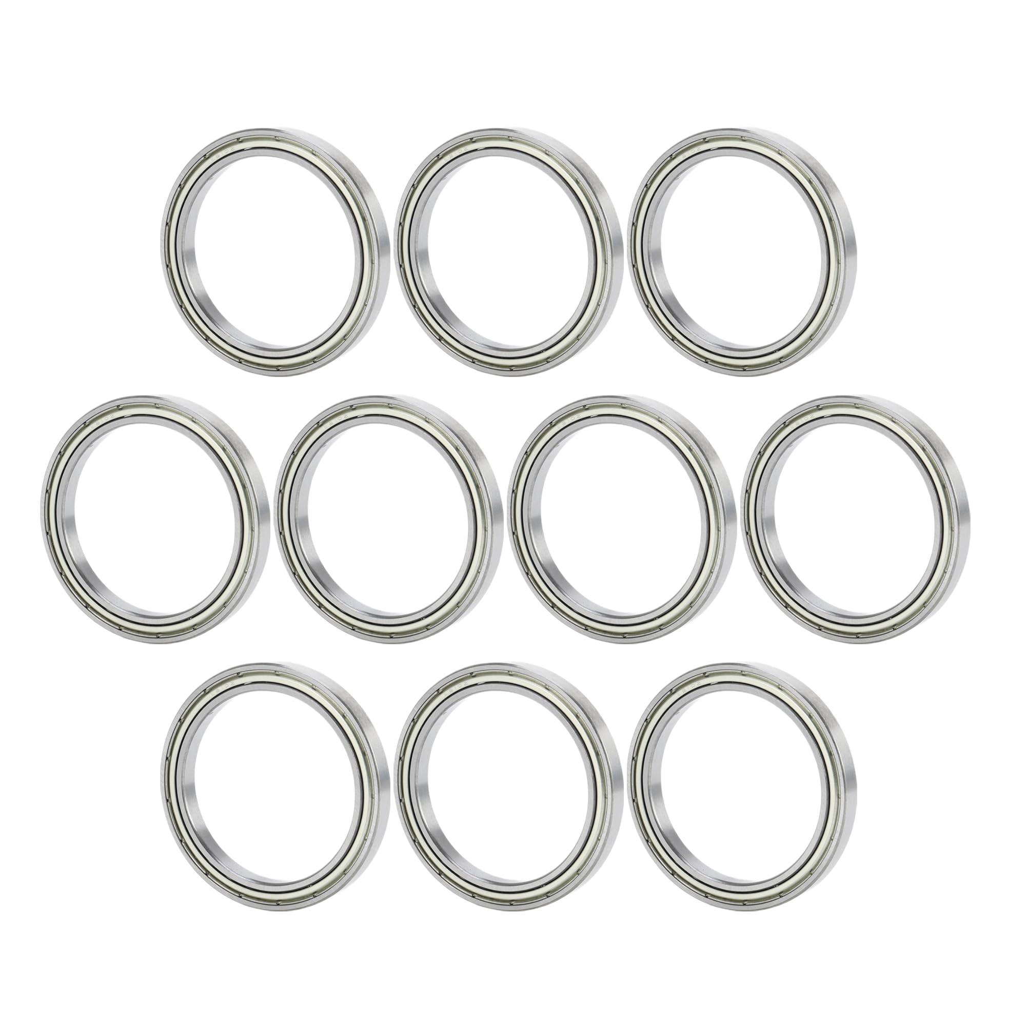 A ABSOPRO 6810ZZ Roulements à Billes à Gorge Profonde P6 50x65x7mm Roulements Lubrifiés Double Joint Métallique Argenté Roue de Trottinette Skateboard - Lot de 10