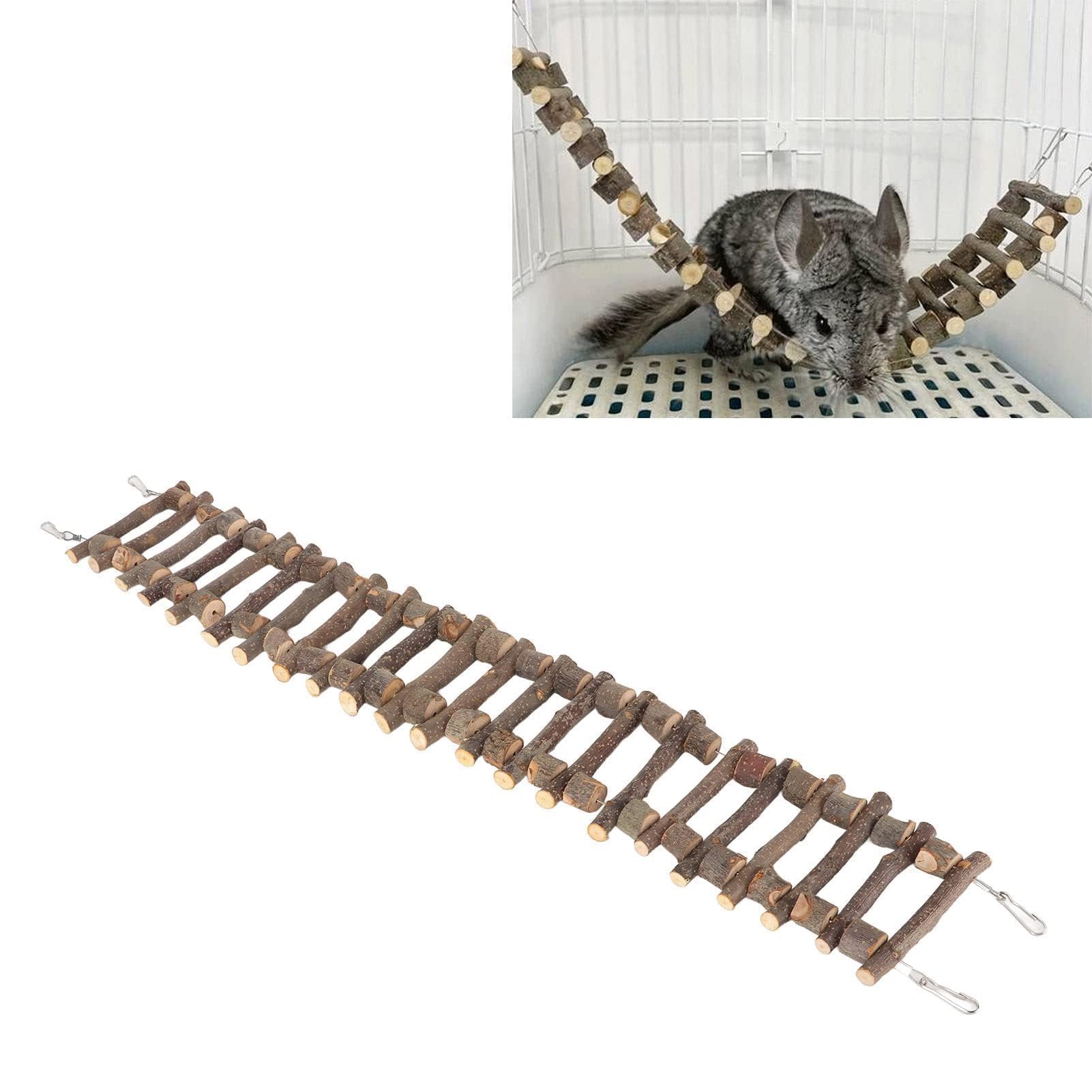Escalera para Animales Pequeños, Productos para Mascotas, Escalera para Pájaros, Escalera para Subir Mascotas, Escalera para Pájaros para Jaula para Loros(50cm)
