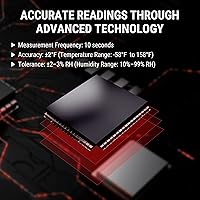 Vista 5 de ThermoPro TP53 - Higrómetro digital Termómetro interior para el hogar, sensor de temperatura y humedad con indicador de confort y registros