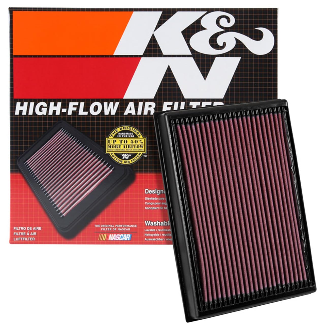 K&N K&n Engine Air Filter: High Performance, Premium, Washable, Replacement Filter: 2016-2019 Nissan Titan Xd V8, 33-5048 In The Automotive Hardware Department At - View #8