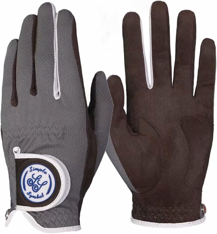 Men's RainGrip Golf Glove,Hot Wet Weather Comfort,Six Pack (Six Left Hand Or Six Right Hand) Four Colors,White/Green/Navy Blue/Grey, Left Hand Right Hand(Grey,L,Left)