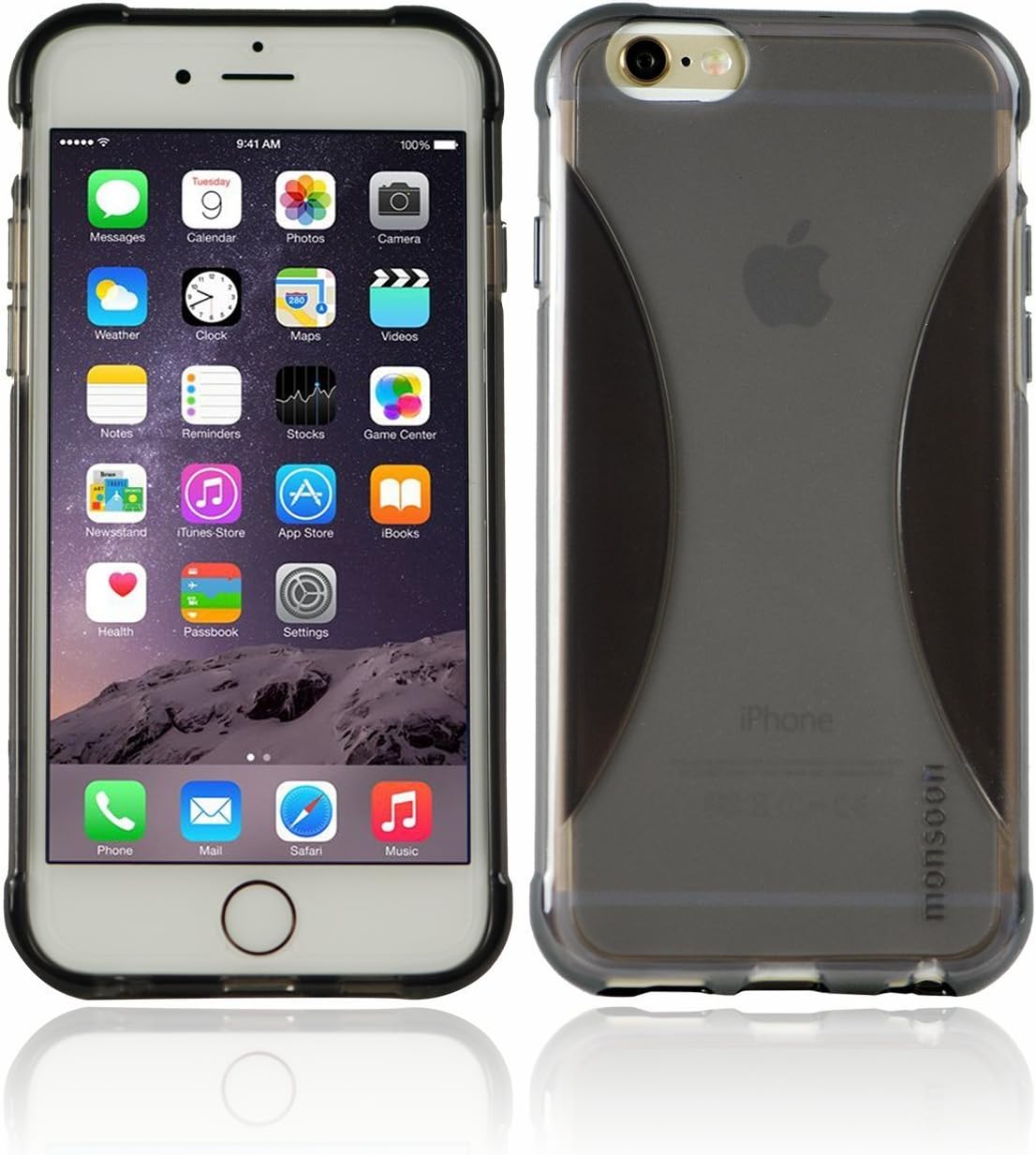 monsoon TREVISO Slim Flex Case Cover for Apple iPhone 6 (4.7") - [BLACK]